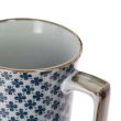 Mug en grès - Trèfles Bleus