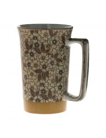 Mug en grès - Buisson de Fleurs