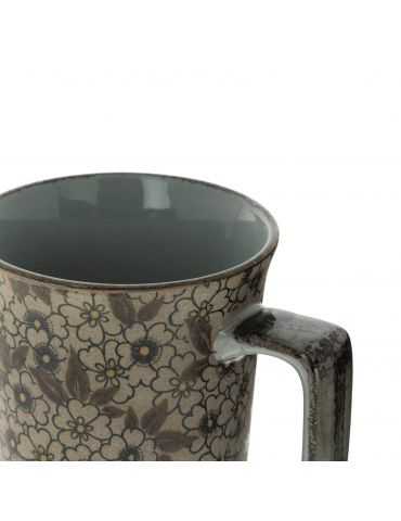 Mug en grès - Buisson de Fleurs