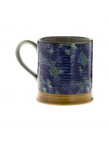 Petit mug en grès - Éventails