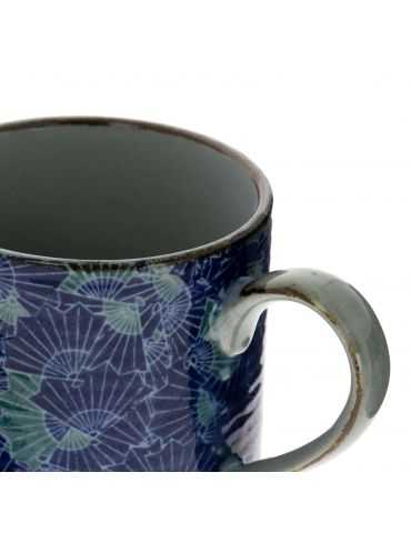 Mug en grès - Éventails...