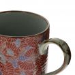 Petit mug en grès - Éventails Rouges