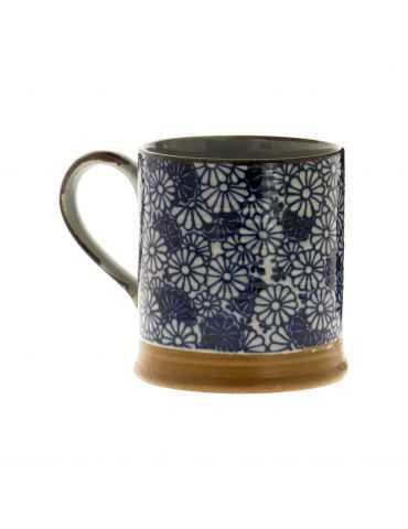 Petit mug en grès - Fleurs Denses