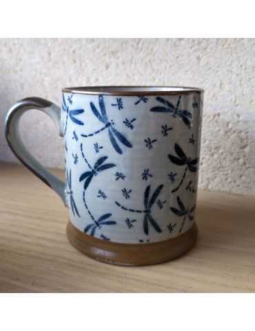 Mug en grès - Libellules 30cl