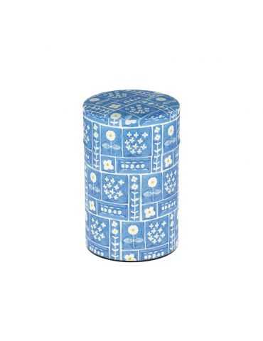 Boite washi fond bleu