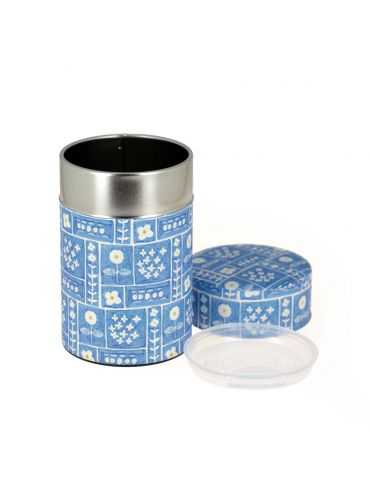 Boite washi fond bleu