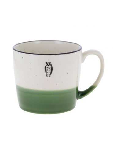 Mug hibou Vert