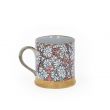 Mug en grès - Marguerites Rouges 30cl