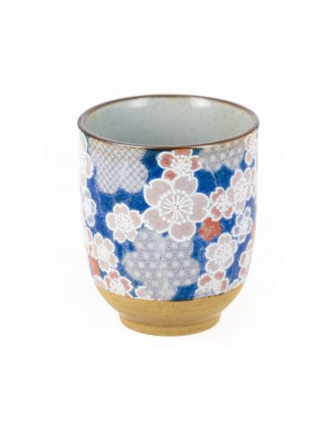 Tasse à thé en grès - Tricolore 15cl