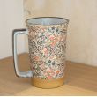 Mug en grès - Estampe Fleurs Rouges 40cl