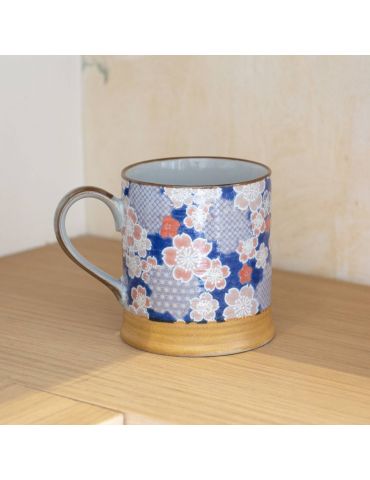 Mug en grès - Tricolore 30cl