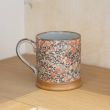 Mug en grès - Estampe Fleurs Rouges 30cl