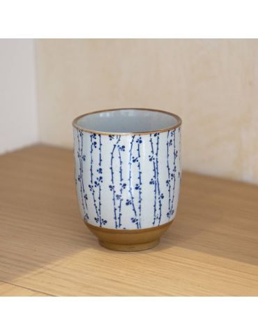 Tasse à thé en grès - Coton...